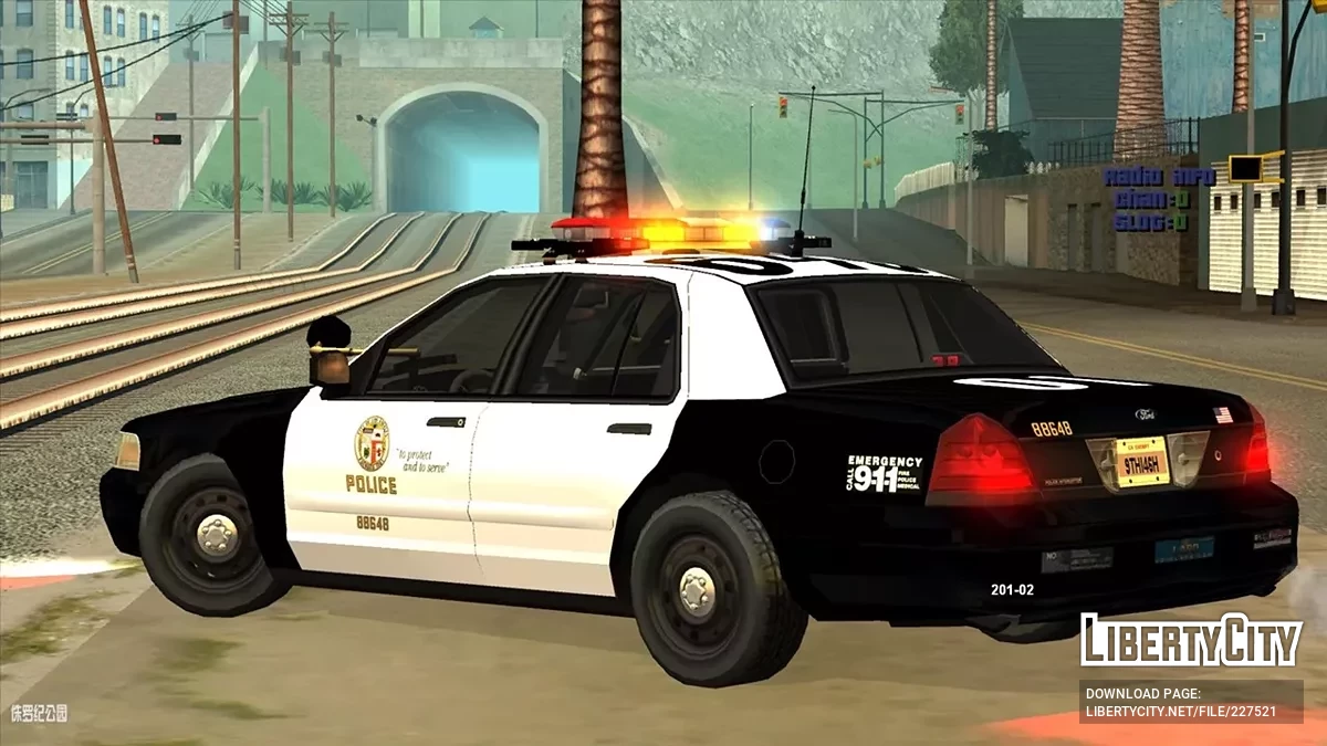 2009-2011 CVPI LAPD Patrol Car Arjent / GTA San Andreas