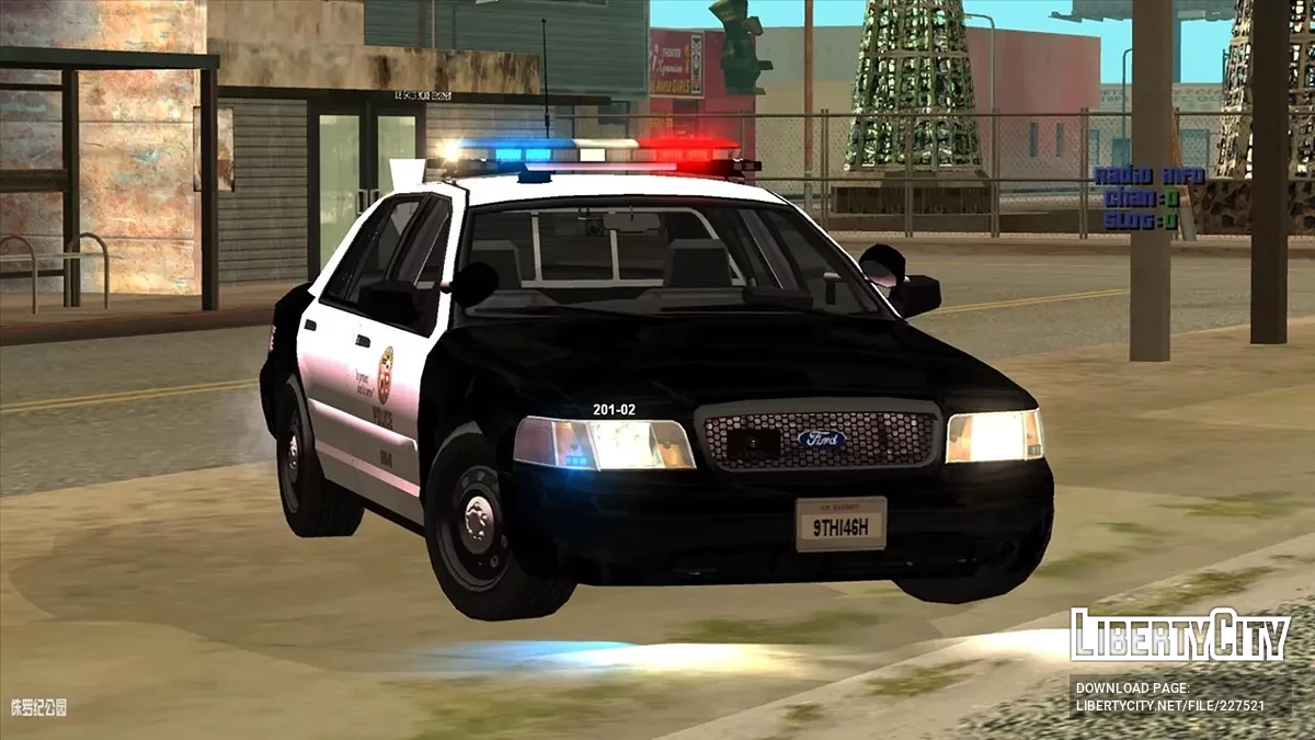 2009-2011 CVPI LAPD Patrol Car Arjent / GTA San Andreas