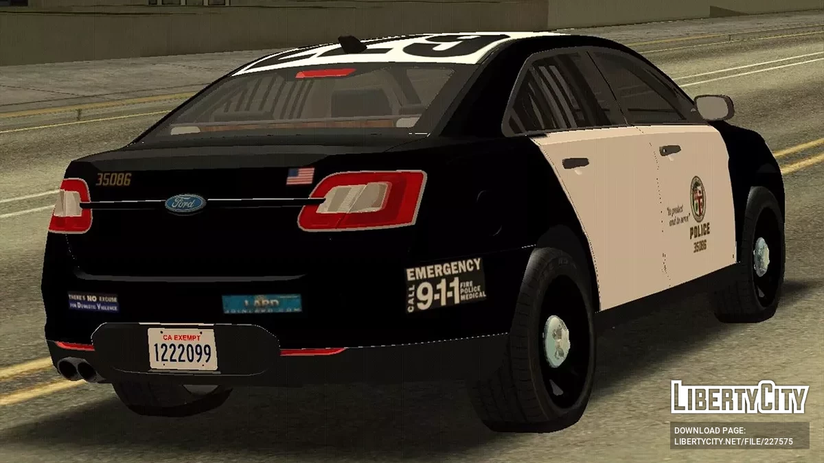 2010 LAPD Ford Taurus / GTA San Andreas