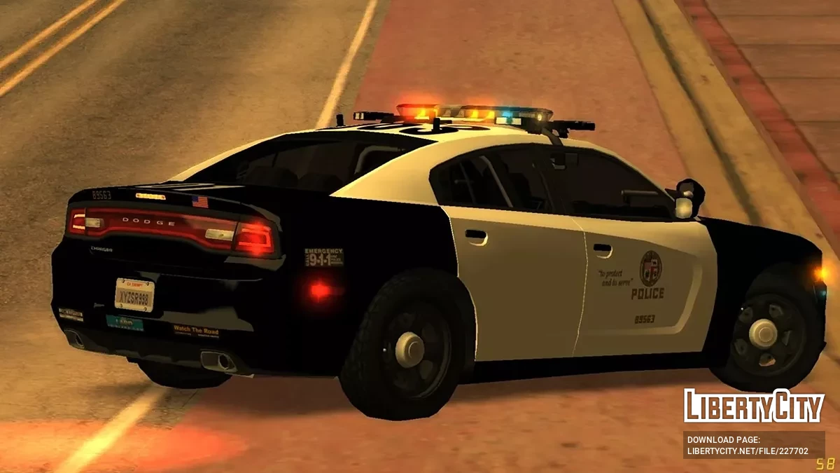 2012 Dodge Charger LAPD Patrol / GTA San Andreas