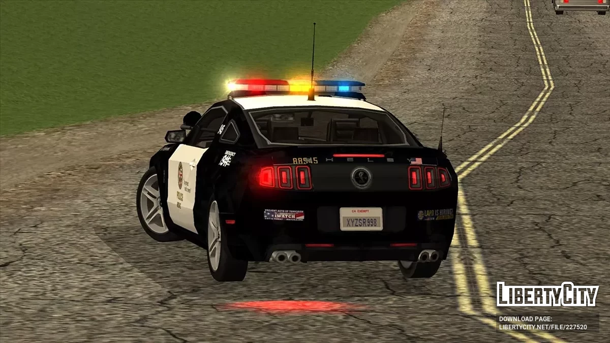 2014 Ford Shelby GT500 LAPD Pursuit Car Arjent / GTA San Andreas