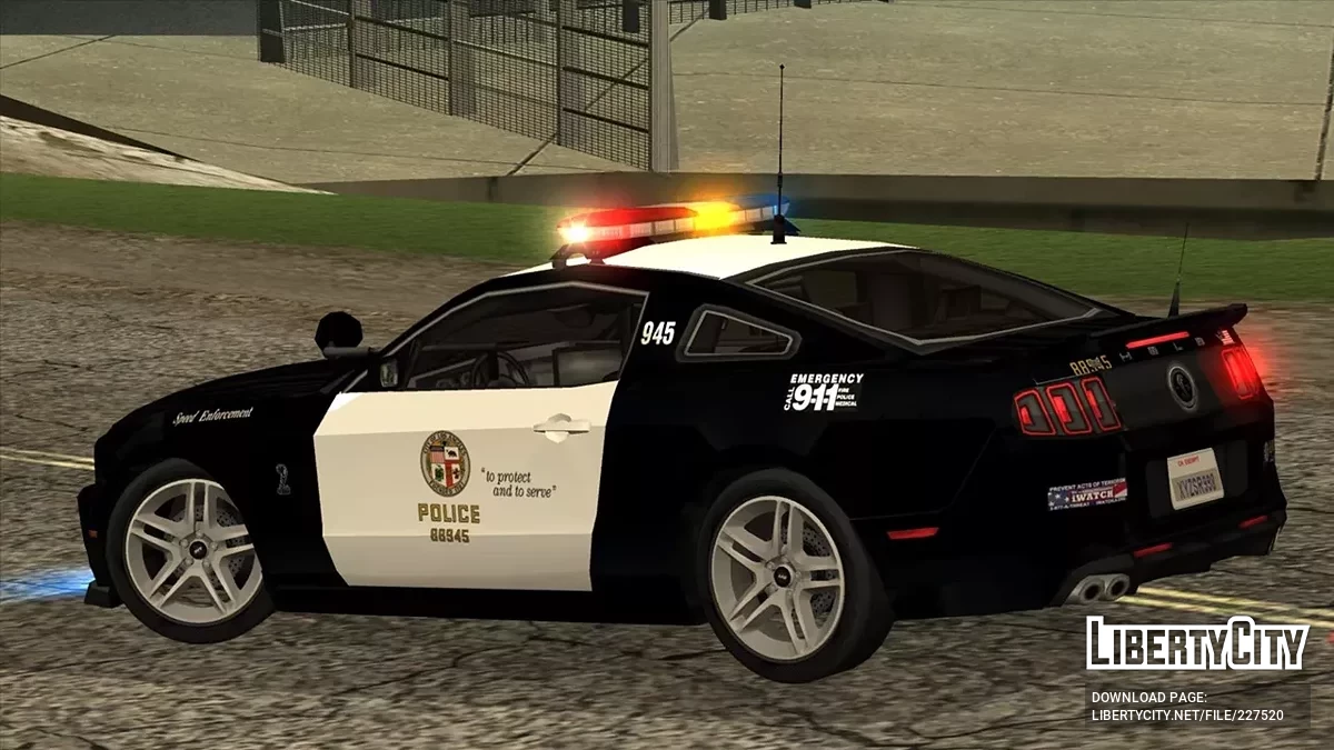 2014 Ford Shelby GT500 LAPD Pursuit Car Arjent / GTA San Andreas