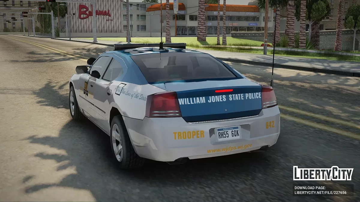 Dodge Charger William Jones State Police / GTA San Andreas