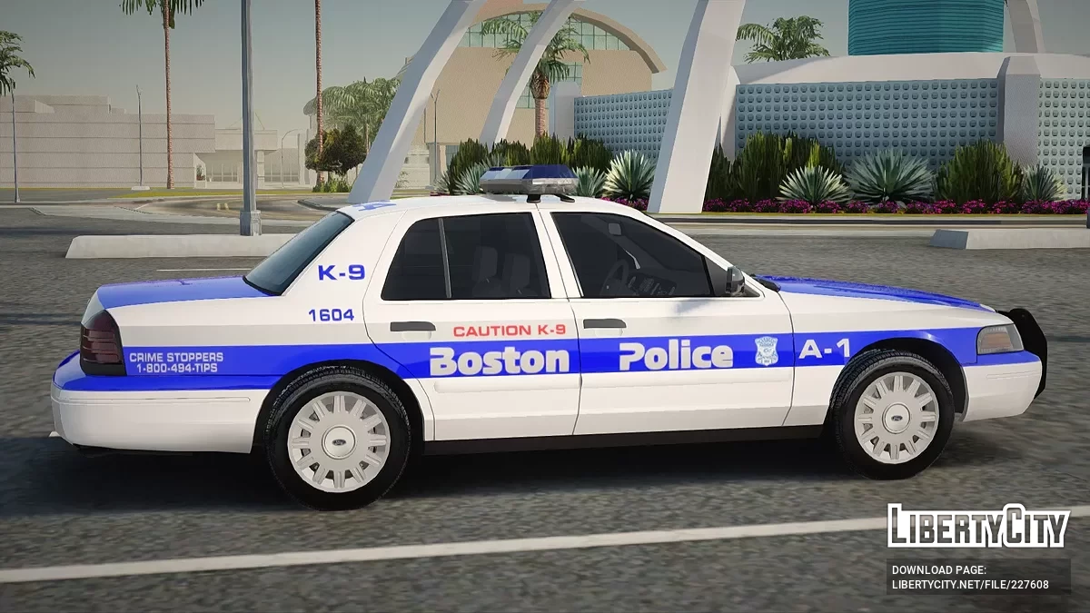 Ford Crown Victoria Boston Police A-1 MX-7000 Lightbar / GTA San Andreas