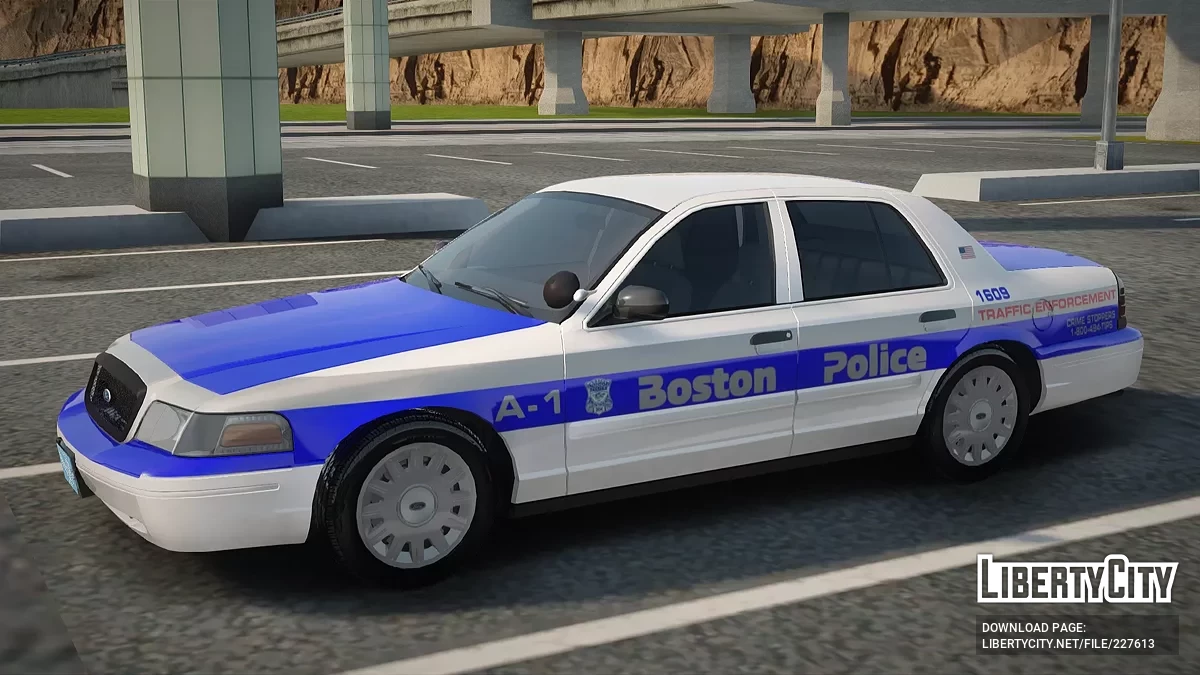 Ford Crown Victoria Boston Police A-1 Slicktop / GTA San Andreas