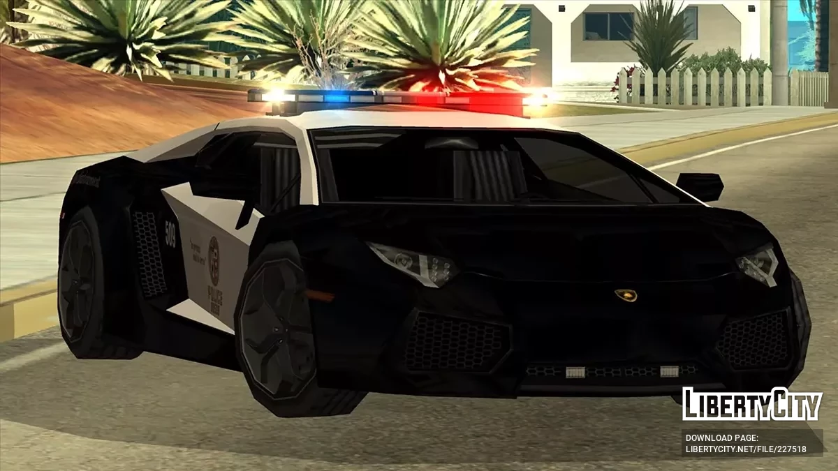 Lamborghini Aventador LAPD Pursuit Car x2100 / GTA San Andreas