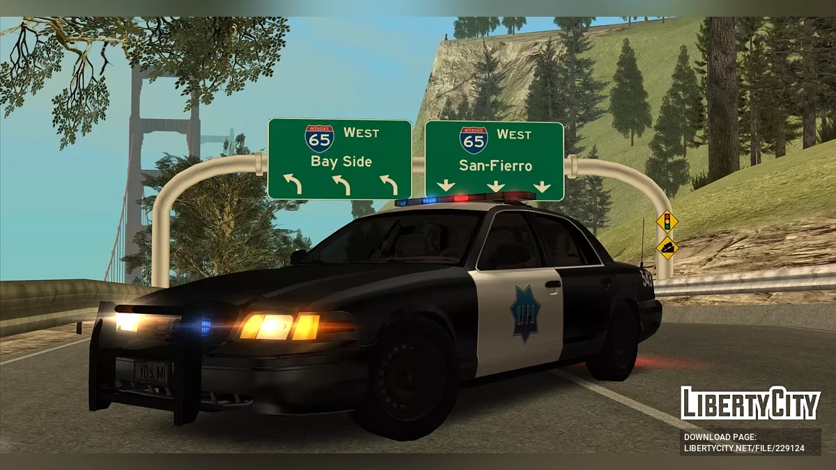 Водитель SFPD в стиле SF (LQ, AVS) / GTA San Andreas