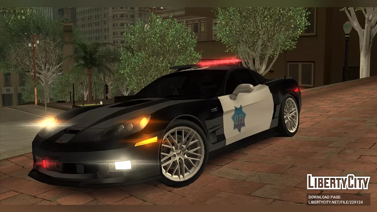 Водитель SFPD в стиле SF (LQ, AVS) / GTA San Andreas