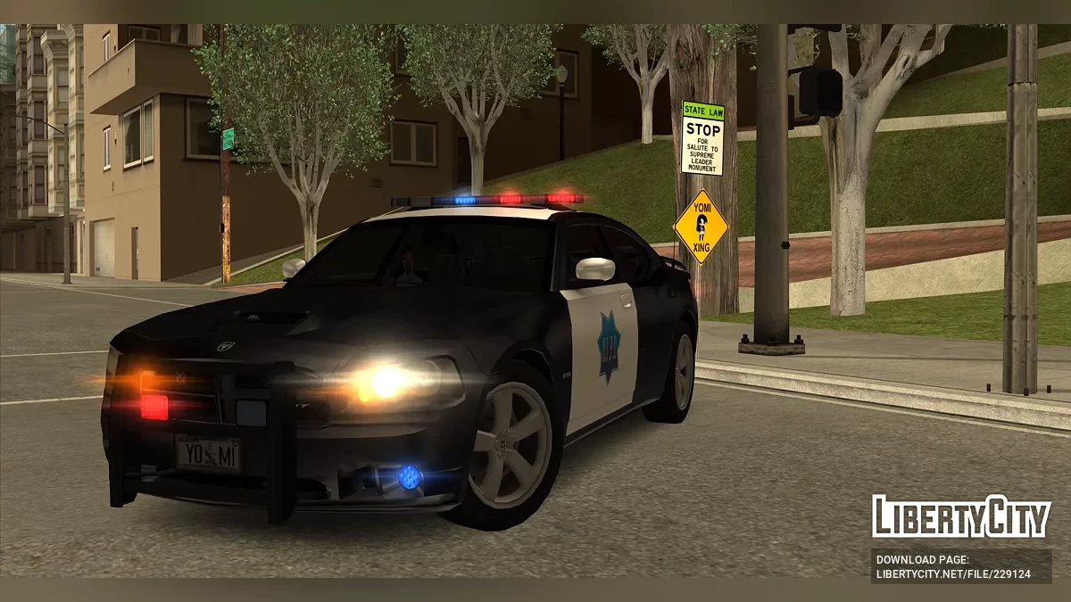 Водитель SFPD в стиле SF (LQ, AVS) / GTA San Andreas