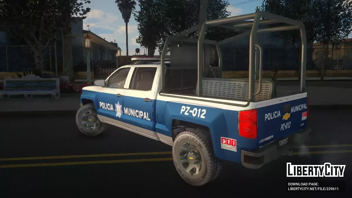 Chevrolet Silverado 2014 Policia Municipal / GTA San Andreas