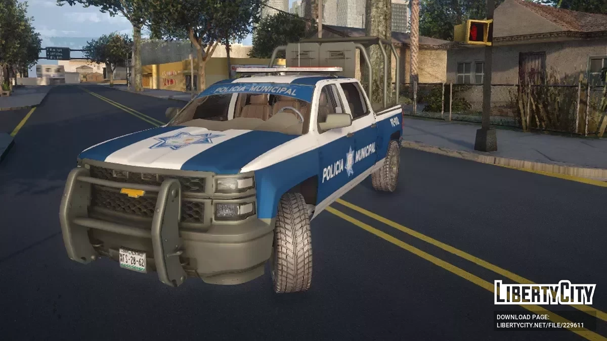 Chevrolet Silverado 2014 Policia Municipal / GTA San Andreas