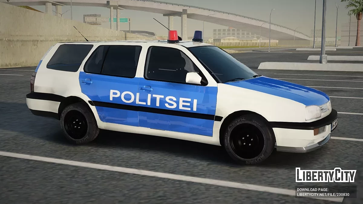 Volkswagen Golf Mk3 Variant Estonian Police / GTA San Andreas