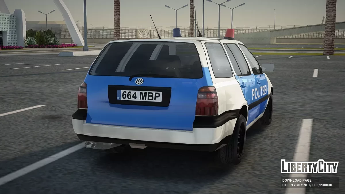 Volkswagen Golf Mk3 Variant Estonian Police / GTA San Andreas