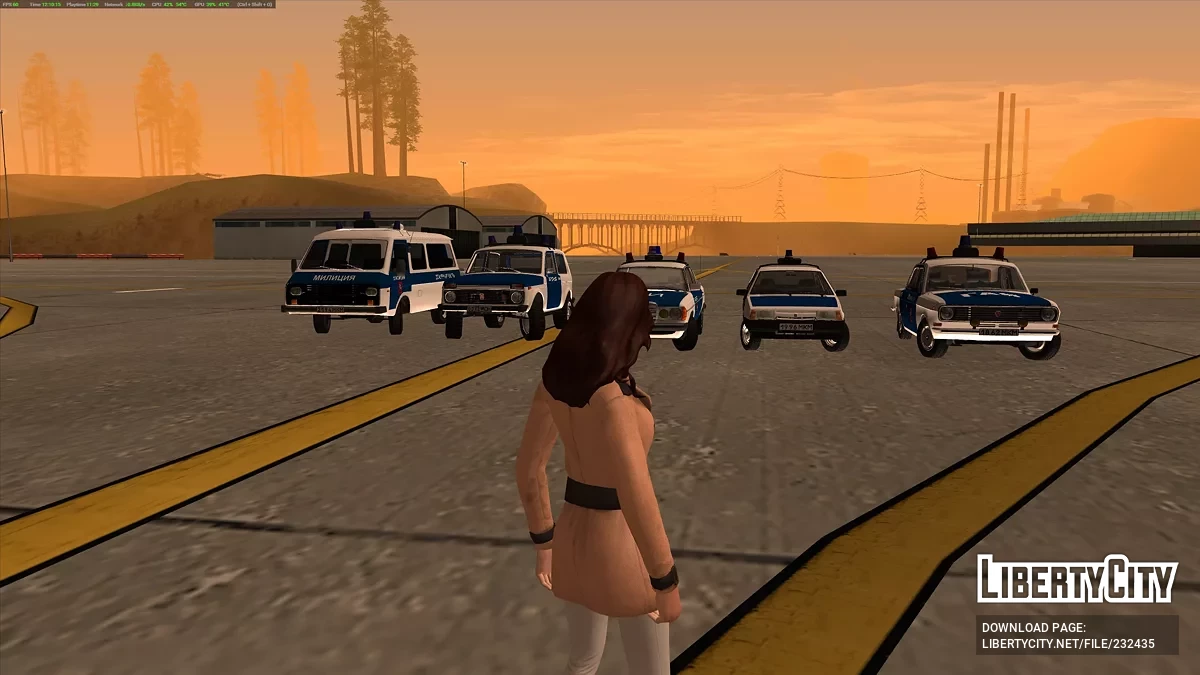 Сборник автомобилей Московской Милиции 90-х / GTA San Andreas