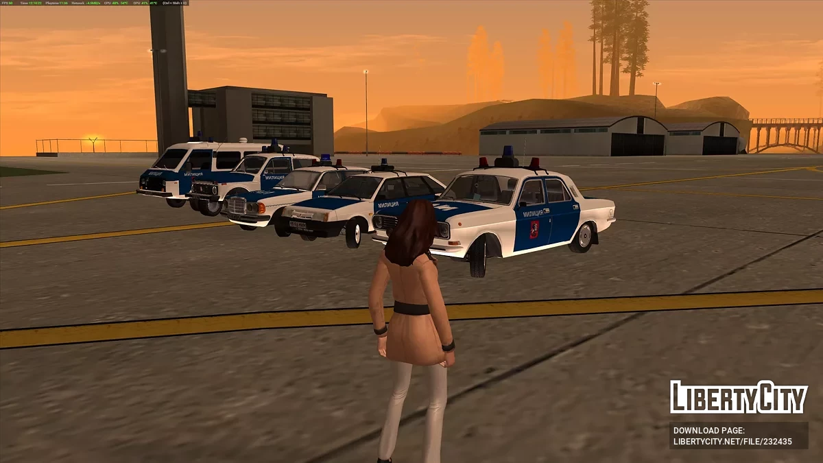 Сборник автомобилей Московской Милиции 90-х / GTA San Andreas