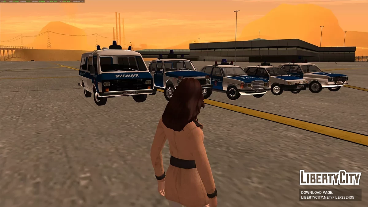 Сборник автомобилей Московской Милиции 90-х / GTA San Andreas