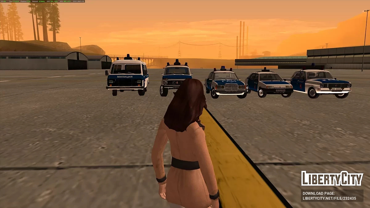 Сборник автомобилей Московской Милиции 90-х / GTA San Andreas