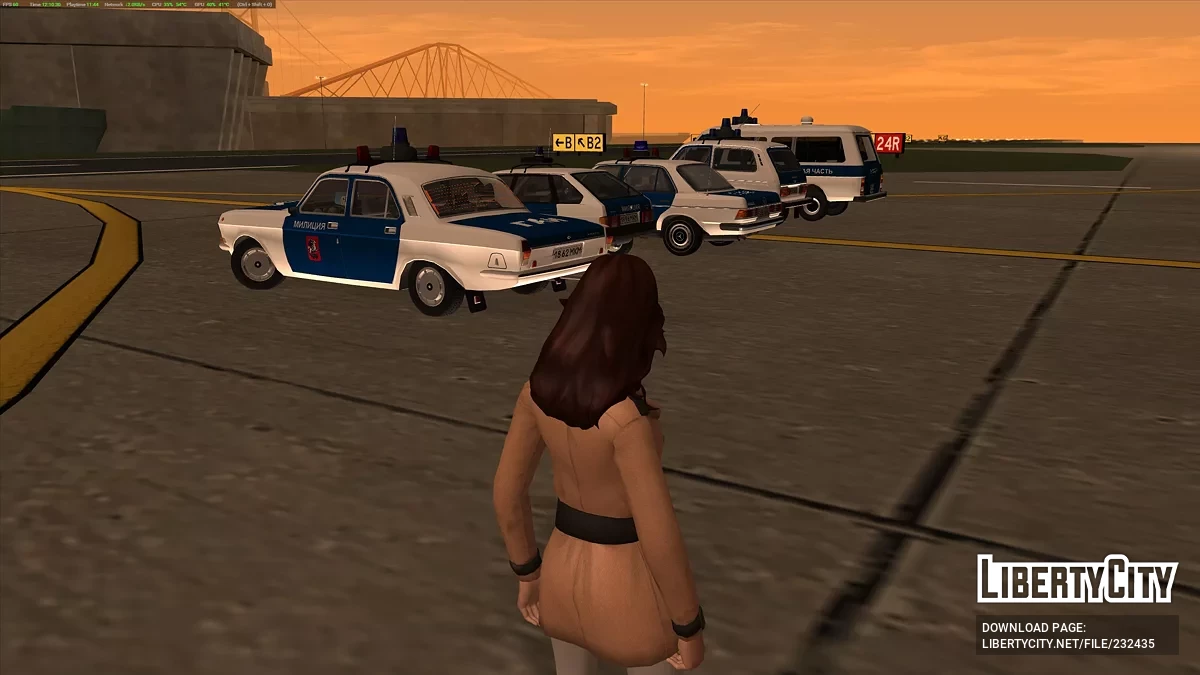 Сборник автомобилей Московской Милиции 90-х / GTA San Andreas