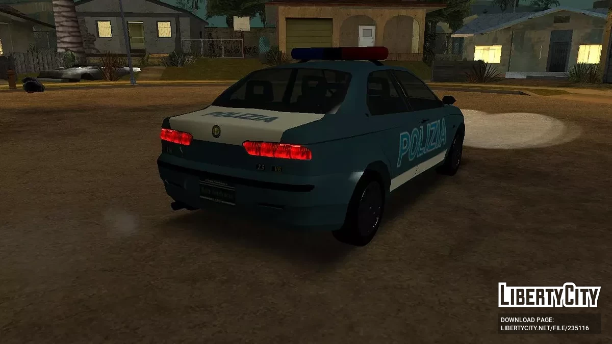 Альфа Ромео 156 Полиция и Карабинеры / GTA San Andreas