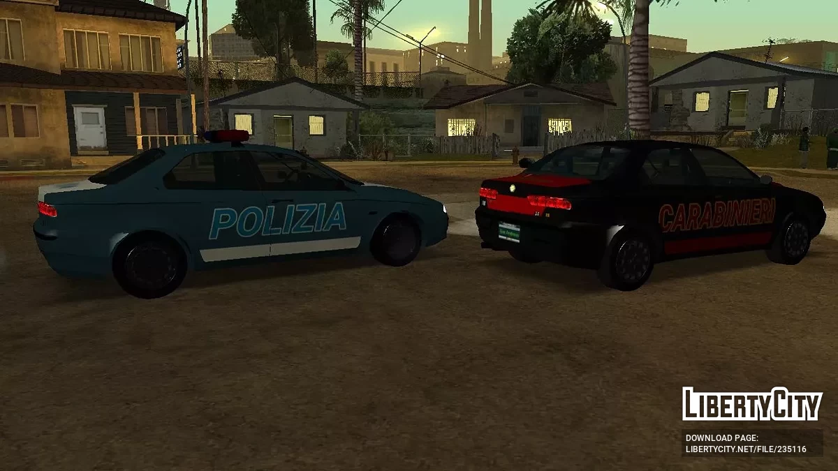 Альфа Ромео 156 Полиция и Карабинеры / GTA San Andreas