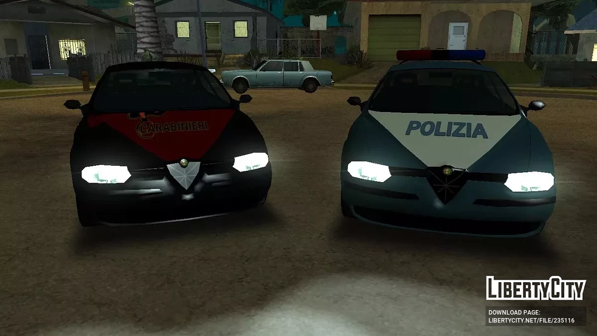 Альфа Ромео 156 Полиция и Карабинеры / GTA San Andreas