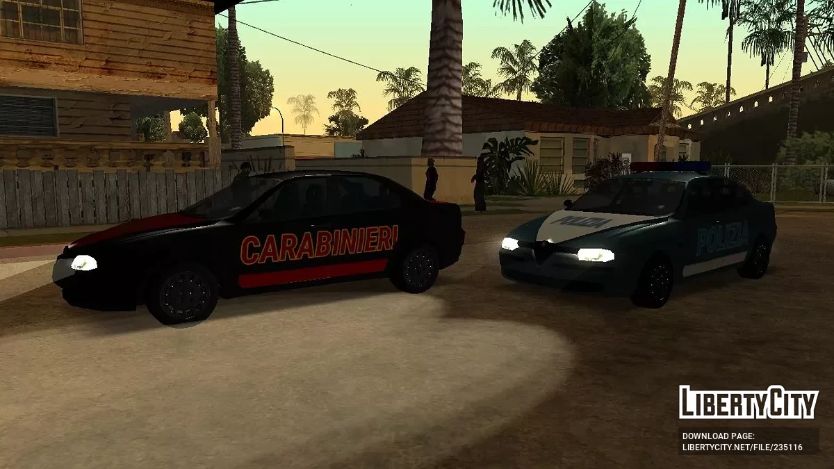 Альфа Ромео 156 Полиция и Карабинеры / GTA San Andreas