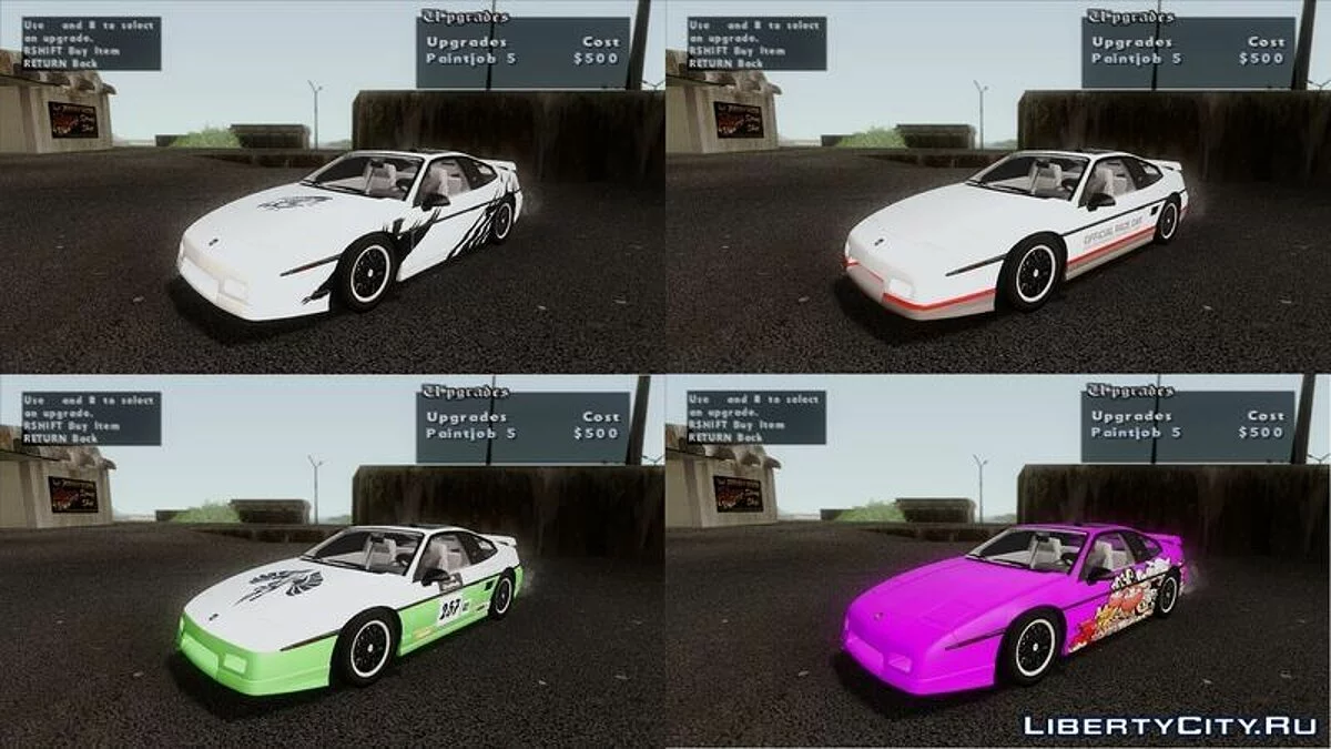 Pontiac Fiero GT (G97) 1985 / GTA San Andreas