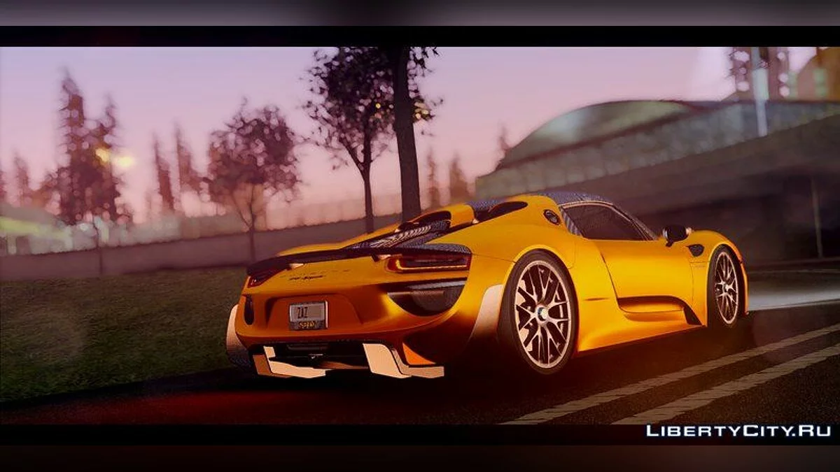 Porsche 918 Spyder Weissach Package 2015 / GTA San Andreas