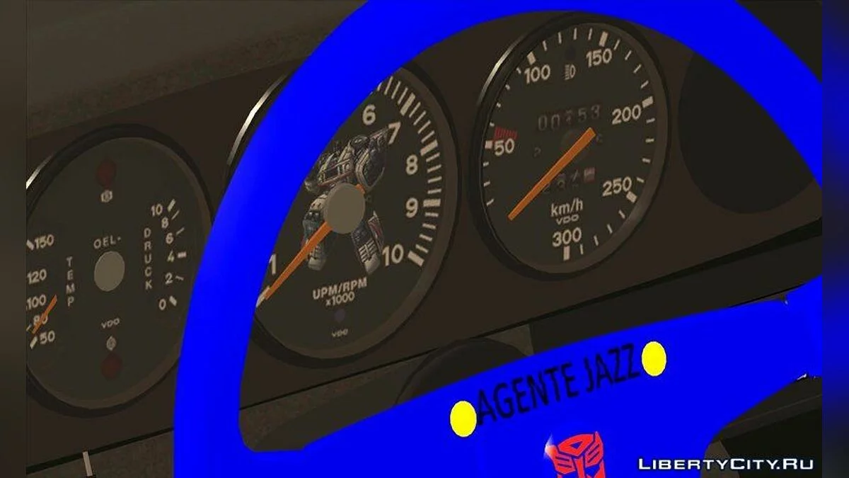 Transformers G1 Jazz Repintado Porsche-911 Carrera RSR V1 / GTA San Andreas