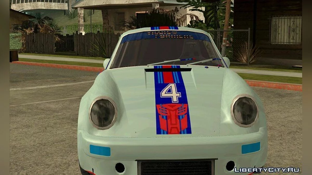 Transformers G1 Jazz Repintado Porsche-911 Carrera RSR C.F. V2 / GTA San Andreas