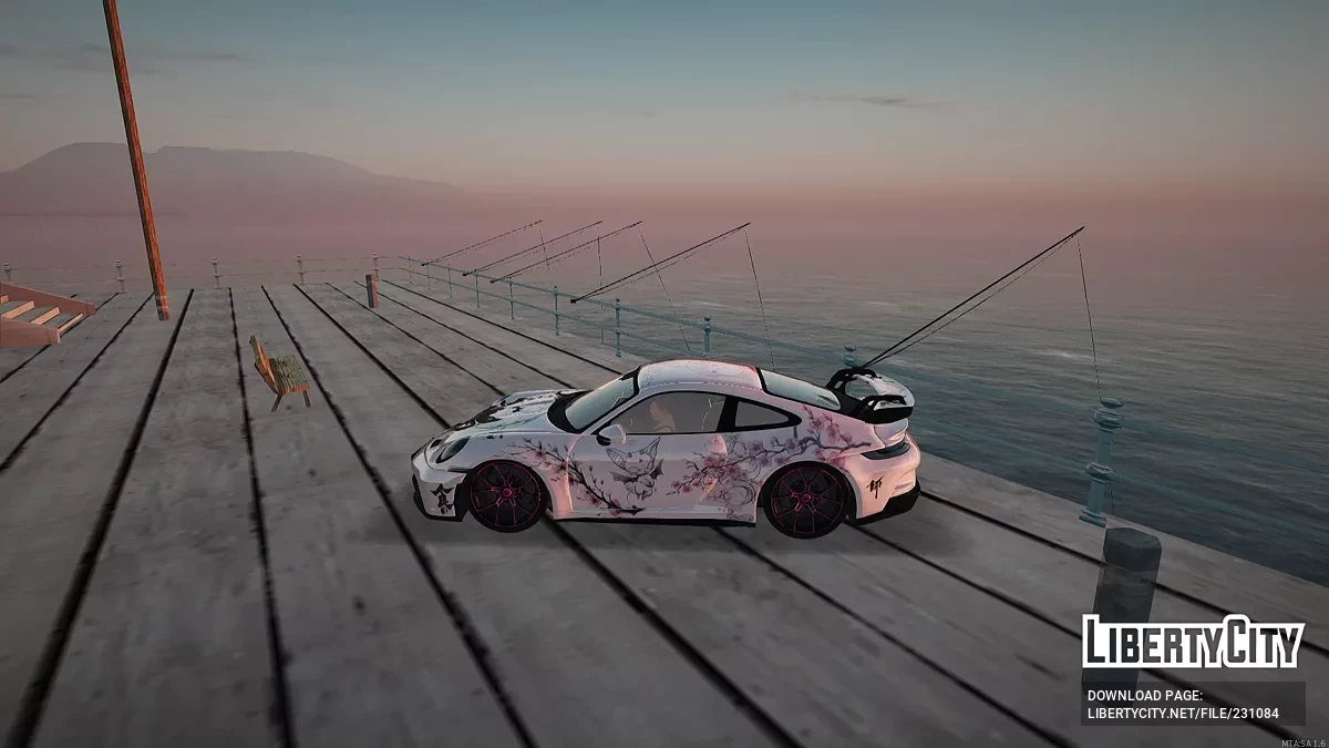 Porsche 911 GT3 – Розовая Сакура Эдишн (Девчачий Стиль) / GTA San Andreas