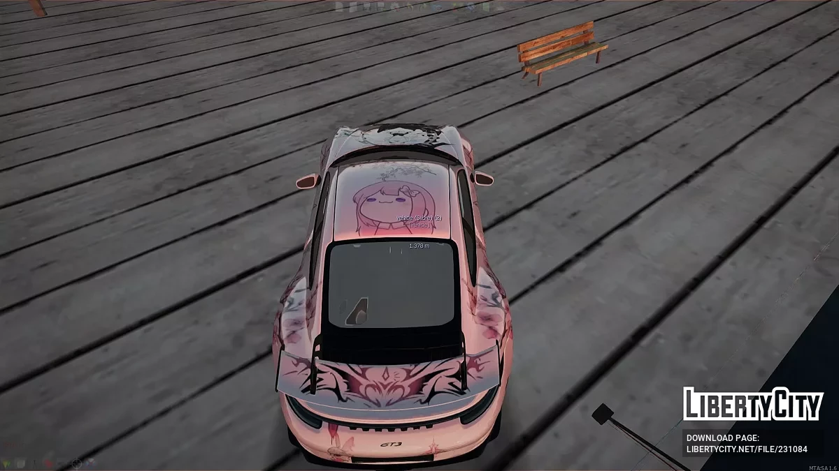 Porsche 911 GT3 – Розовая Сакура Эдишн (Девчачий Стиль) / GTA San Andreas