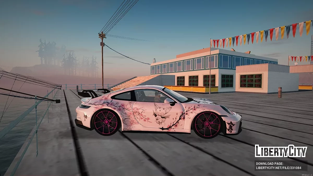 Porsche 911 GT3 – Розовая Сакура Эдишн (Девчачий Стиль) / GTA San Andreas