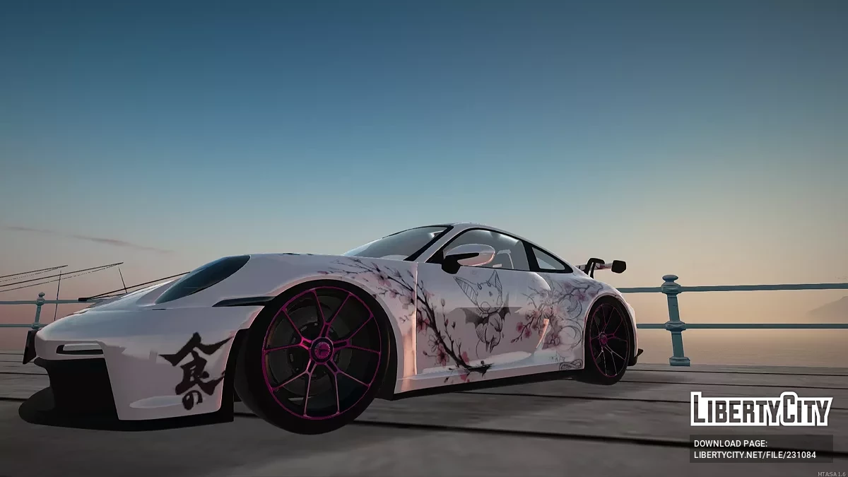 Porsche 911 GT3 – Розовая Сакура Эдишн (Девчачий Стиль) / GTA San Andreas