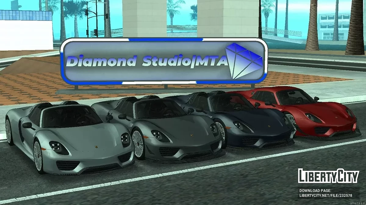 Porsche 918 Spyder + CCD / GTA San Andreas