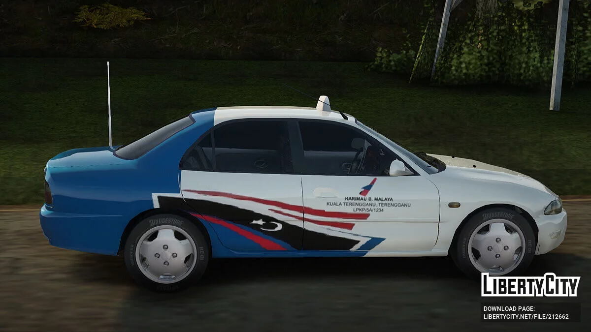 Proton Wira Terengganu City Taxi / GTA San Andreas
