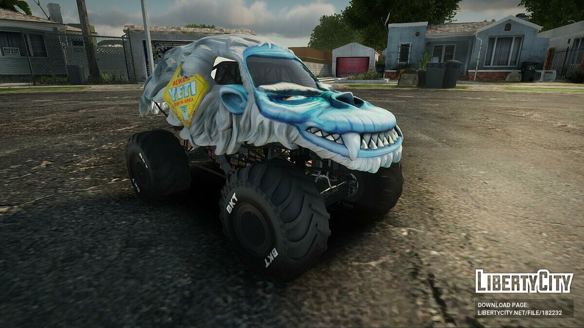 Скачать RC Custom Yeti & Sasquatch Monster Truck для GTA San Andreas