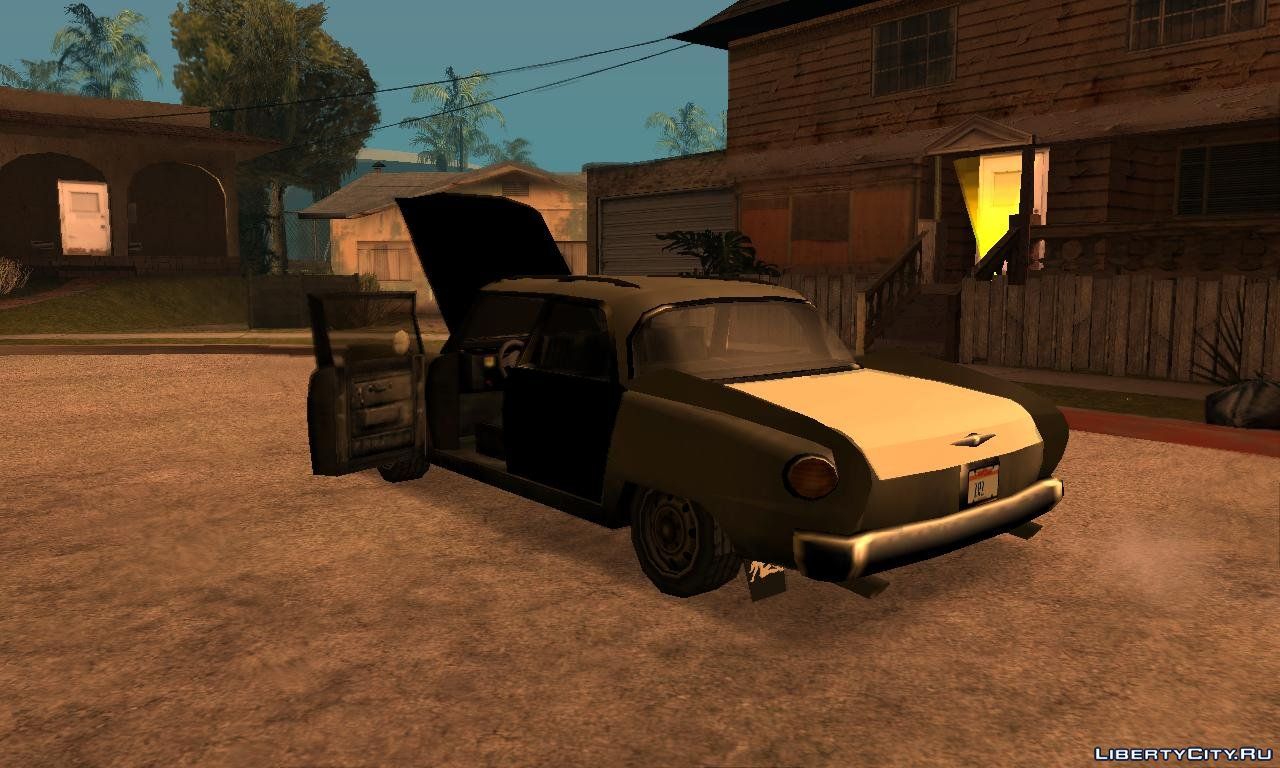 Машины пд. Glendale GTA San Andreas. Разбитая машина GTA sa. GTA San Andreas машины. Тачки ГТА Сан андреас.