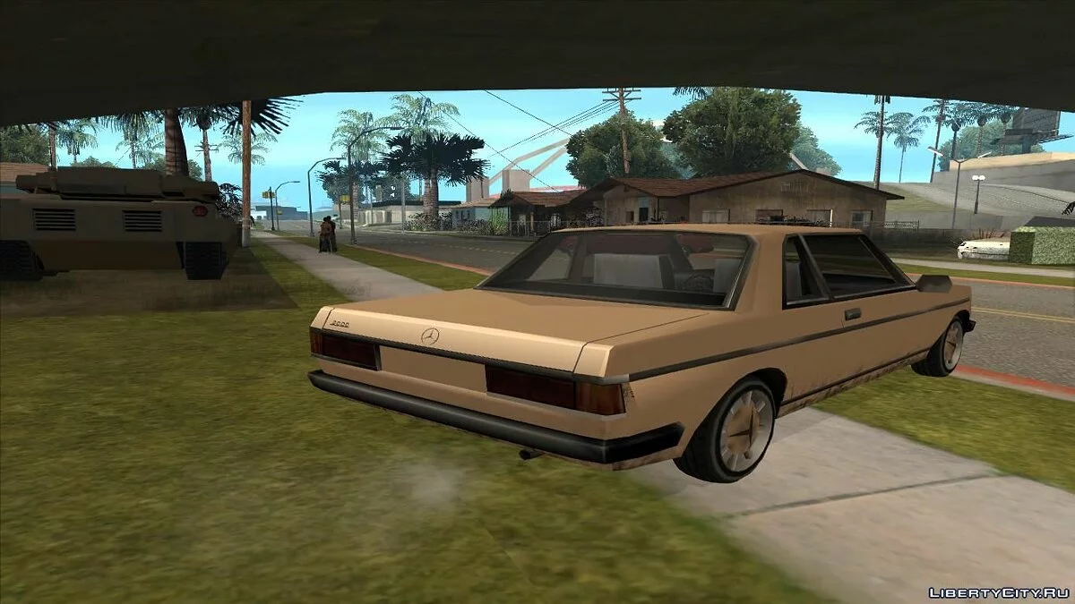 Mercedes-Benz W123 Coupe Low Poly / GTA San Andreas