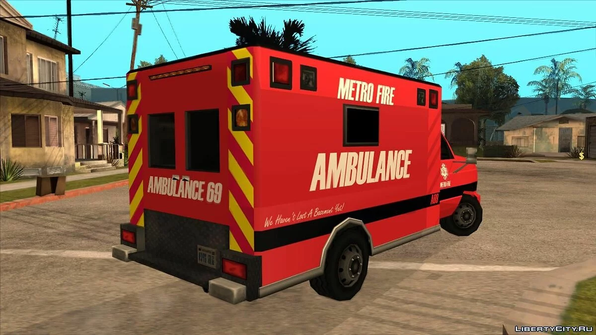Ambulance Metro Fire Ambulance 69 / GTA San Andreas