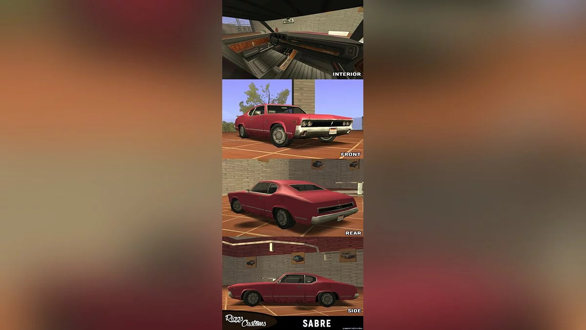 Declasse Sabre V8 Turbo RR Coupe 1976 / GTA San Andreas