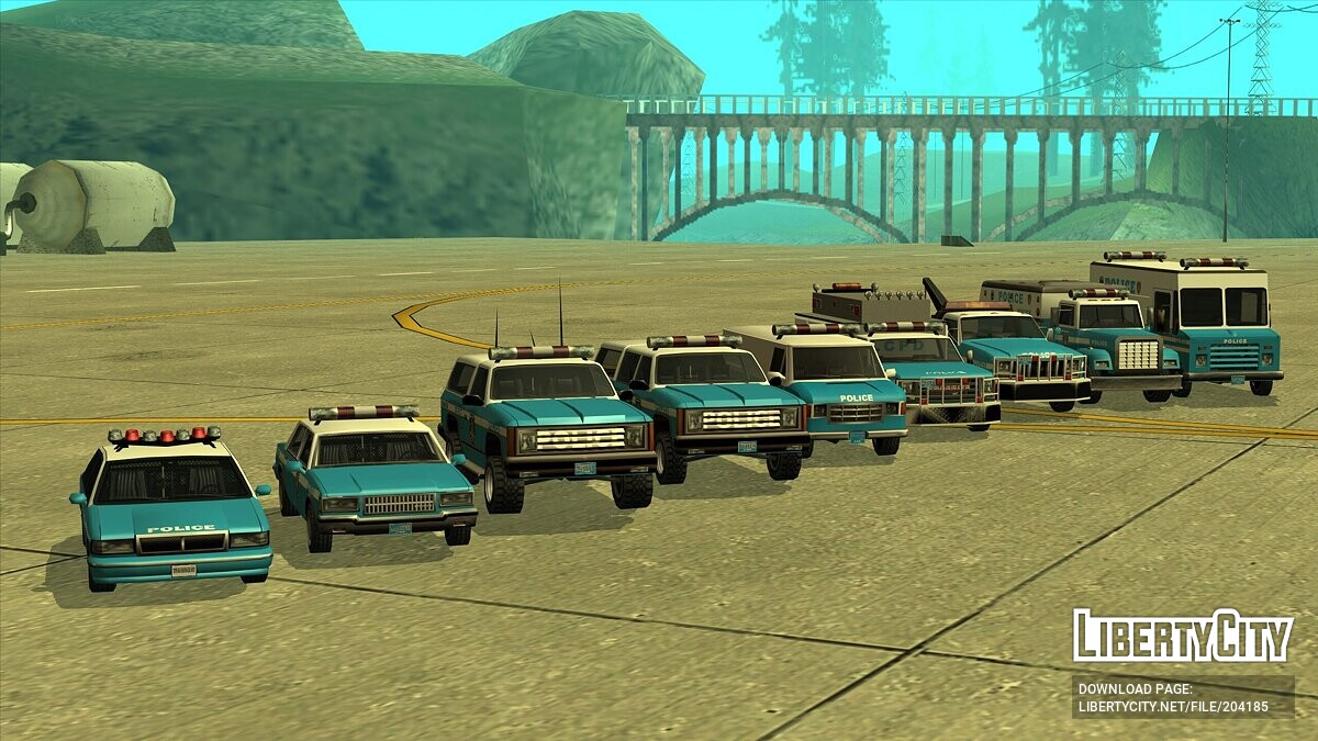 Замена машины Police (LV) (copcarvg.dff, copcarvg.dff) в GTA San Andreas  (338 файлов)