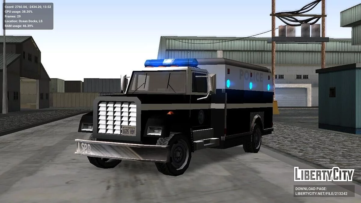 Улучшенные служебные машины (адаптация под ImVehFt) / GTA San Andreas