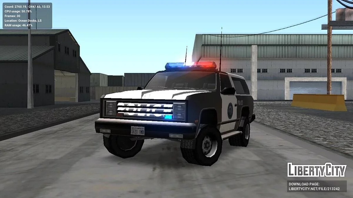 Улучшенные служебные машины (адаптация под ImVehFt) / GTA San Andreas