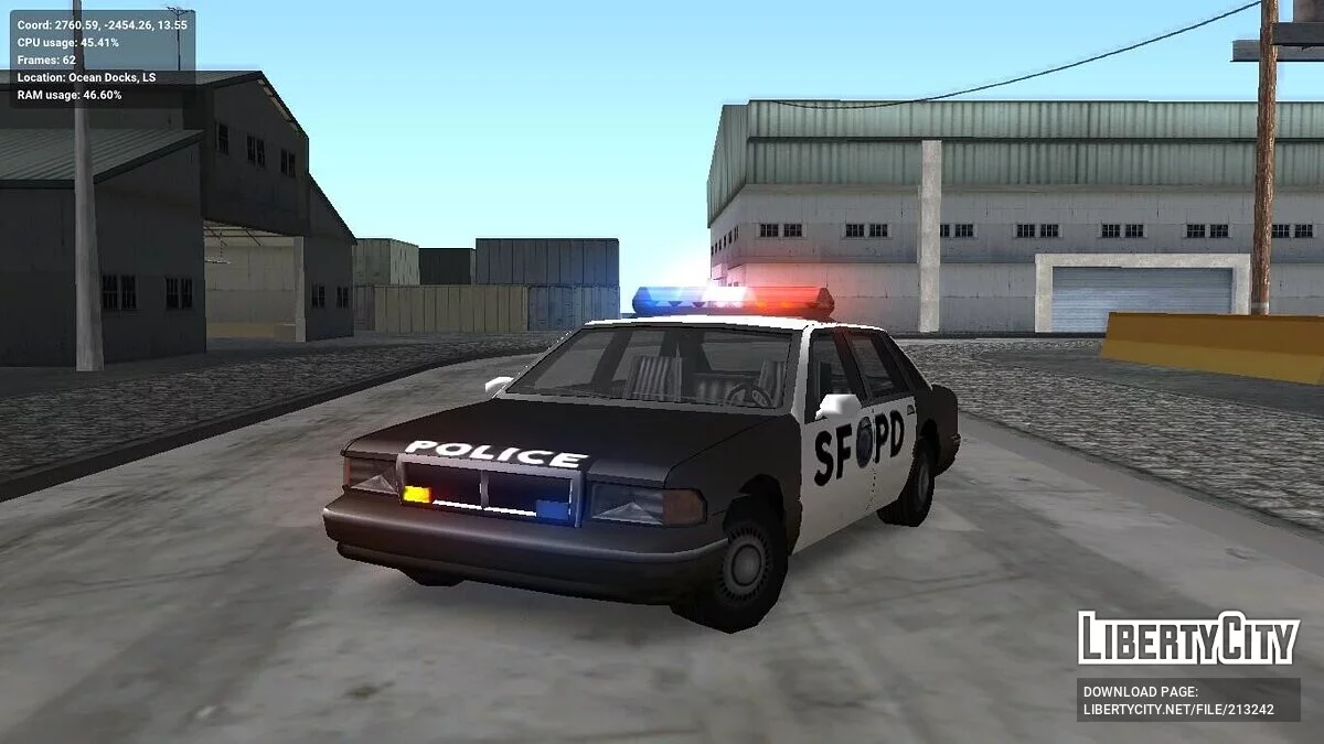 Улучшенные служебные машины (адаптация под ImVehFt) / GTA San Andreas
