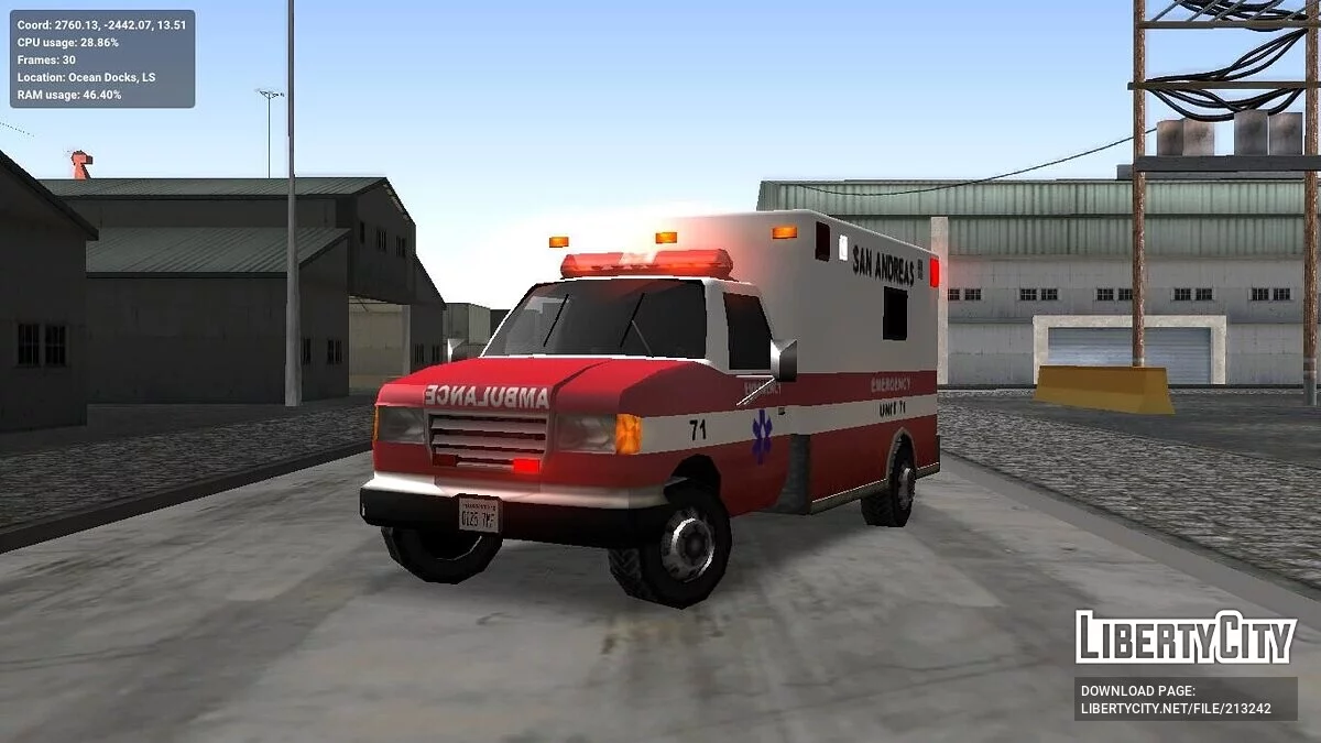 Улучшенные служебные машины (адаптация под ImVehFt) / GTA San Andreas