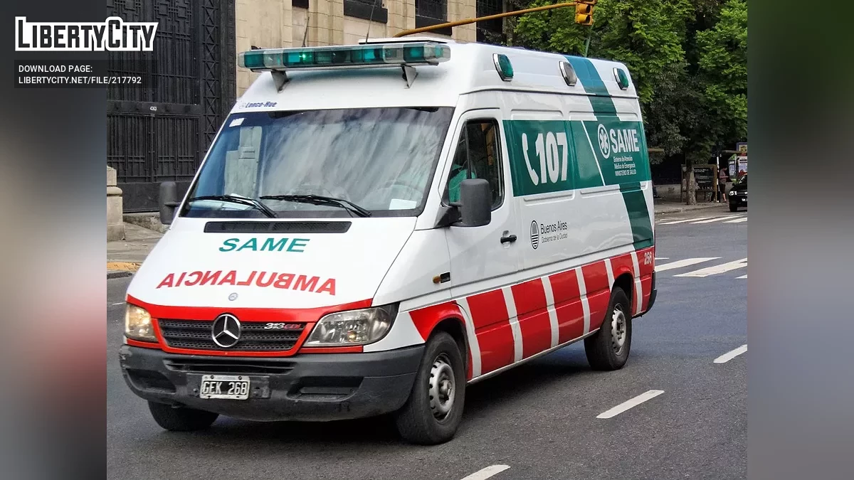 Rumpo Ambulance SAME 107  - Машина скорой помощи Аргентины / GTA San Andreas