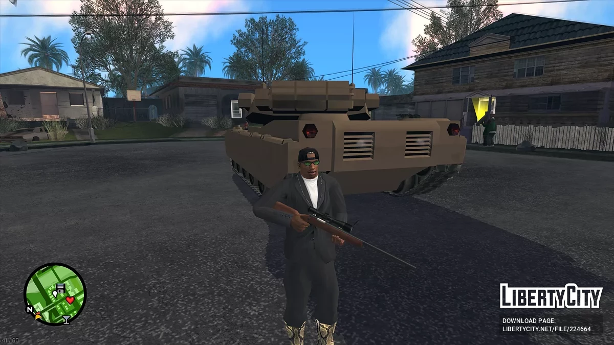 Исправление выхлопа и поломки двигателя для Rhino / GTA San Andreas