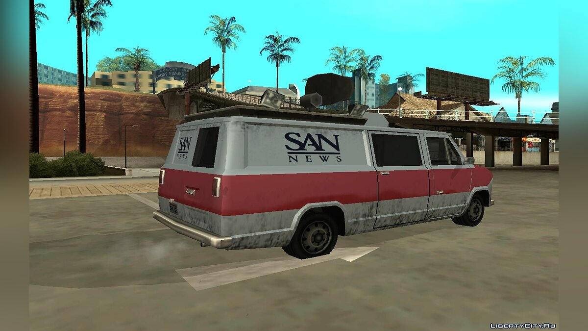 Updated Newsvan для GTA San Andreas - Картинка #2