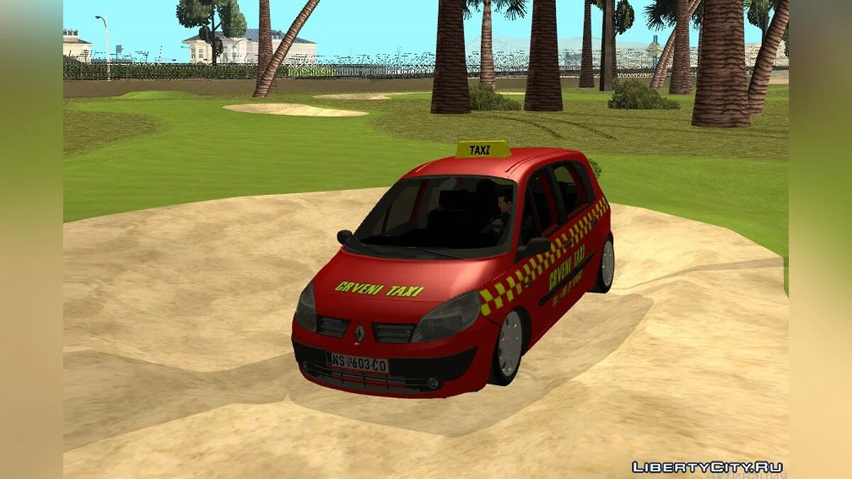 Renault Scenic Mk2 Crveni Taxi / GTA San Andreas